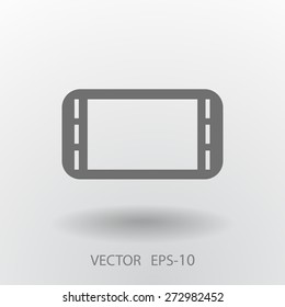 Flat icon of gamepad
