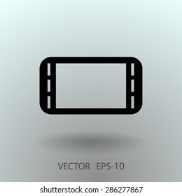 Flat icon of gamepad
