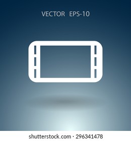 Flat icon of gamepad