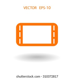 Flat icon of gamepad