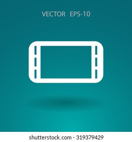 Flat icon of gamepad
