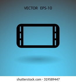 Flat icon of gamepad