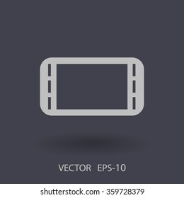 Flat icon of gamepad