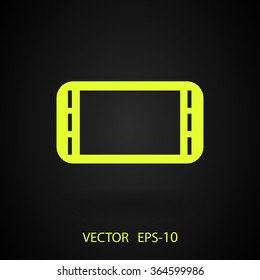 Flat icon of gamepad