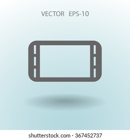 Flat icon of gamepad