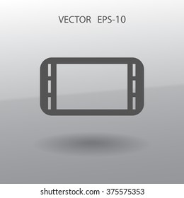Flat icon of gamepad