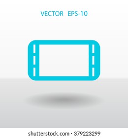 Flat icon of gamepad
