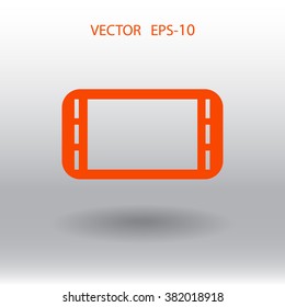 Flat icon of gamepad