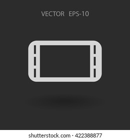 Flat icon of gamepad