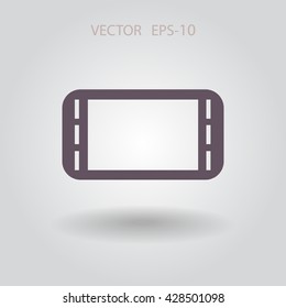 Flat icon of gamepad