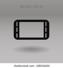Flat icon of gamepad