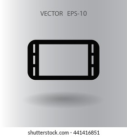 Flat icon of gamepad