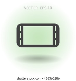 Flat icon of gamepad