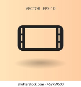 Flat icon of gamepad