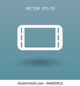 Flat icon of gamepad
