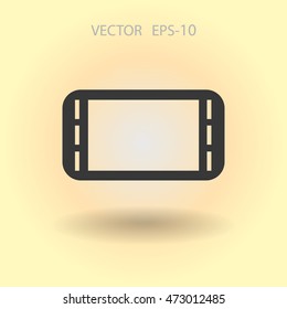 Flat icon of gamepad