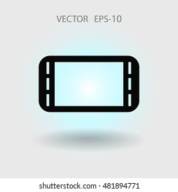 Flat icon of gamepad