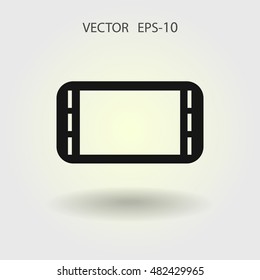 Flat icon of gamepad