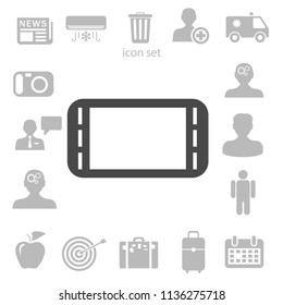 Icono plano del gamepad. ilustración vectorial