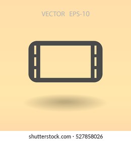 Flat icon of gamepad. vector illustration
