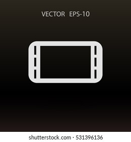 Flat icon of gamepad. vector illustration
