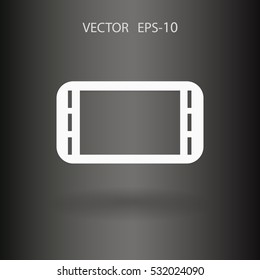 Flat icon of gamepad. vector illustration