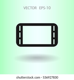 Flat icon of gamepad. vector illustration