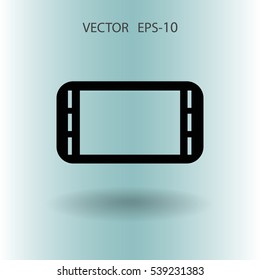 Icono plano del gamepad. ilustración vectorial