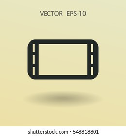 Flat icon of gamepad. vector illustration