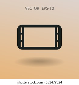 Flat icon of gamepad. vector illustration