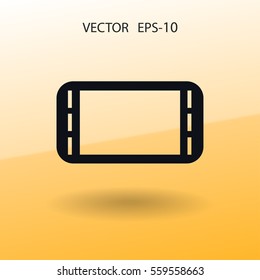 Flat icon of gamepad. vector illustration