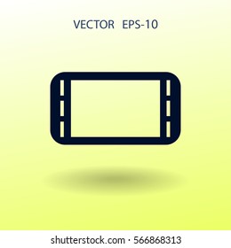 Flat icon of gamepad. vector illustration