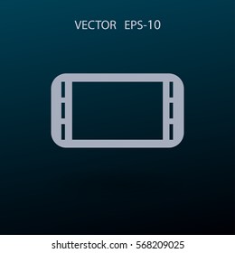 Flat icon of gamepad. vector illustration