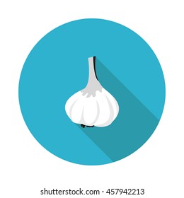 flat icon garlic in vector format eps10