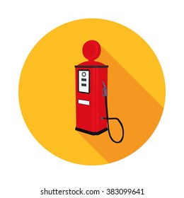 flat icon gas station in vector format eps10