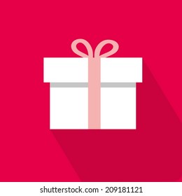 regalo de icono plano