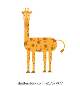 flat icon giraffe