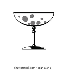 Flat icon of glass