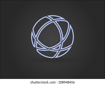 Ícone plano do globo