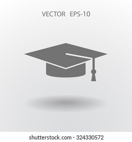 Flat  icon of graduate