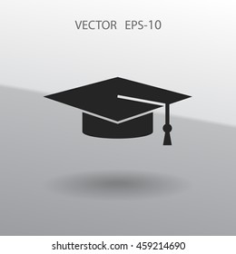 Flat  icon of graduate
