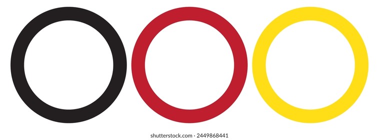 Flat icon of graphical symbol of movement, rotation, cyclic recurrence, etc. Vector illustration