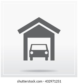 Flat icon of graphical symbol of some real estate activities or properties in general. Vector illustration