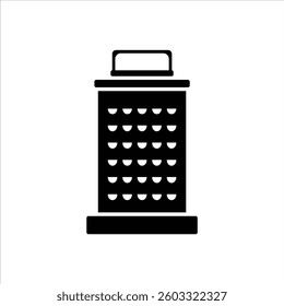 Flat Icon Grater High Quality and Editable Vector Illustration For Kitchen Set Tool Design Theme