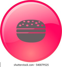 Flat icon. Hamburger.