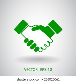 Flat  icon of handshake