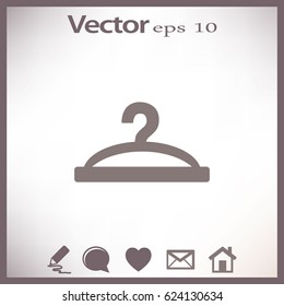 Flat icon. Hanger.