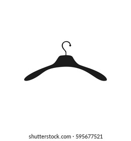 Flat icon of hanger. Vector illustration