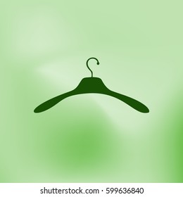 Flat icon of hanger. Vector illustration