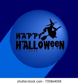 Flat Icon for Happy Halloween. Vector signs.